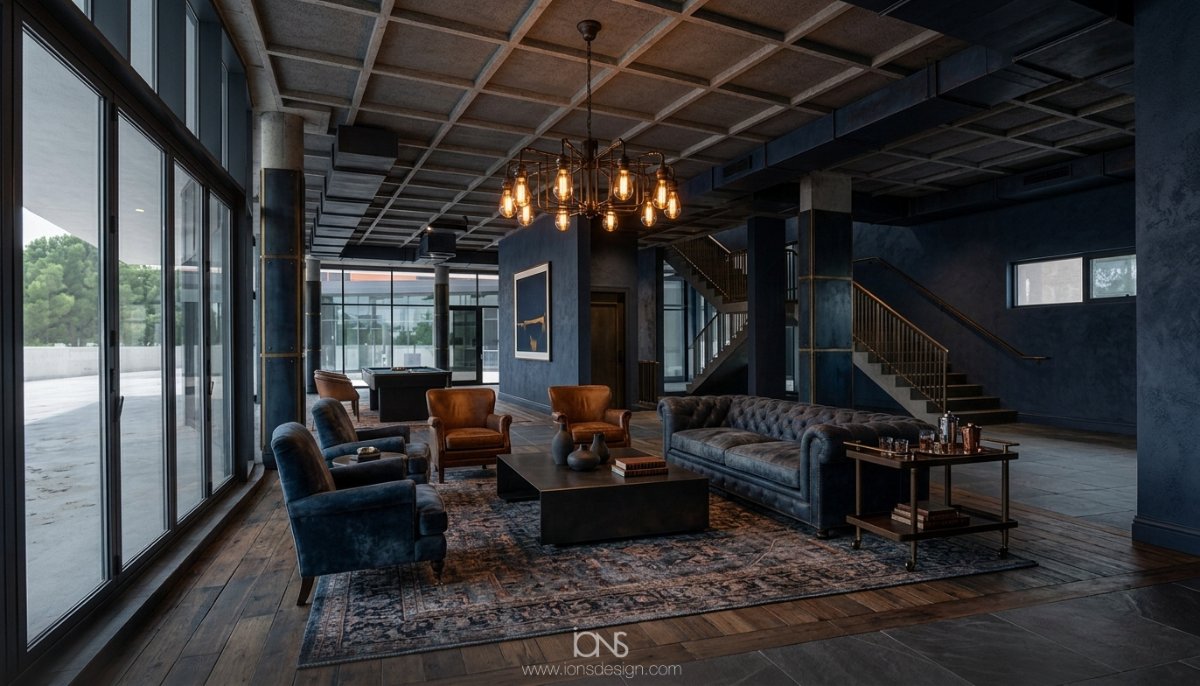4 Industrial Design Living Room Ideas Egypt | IONS Design